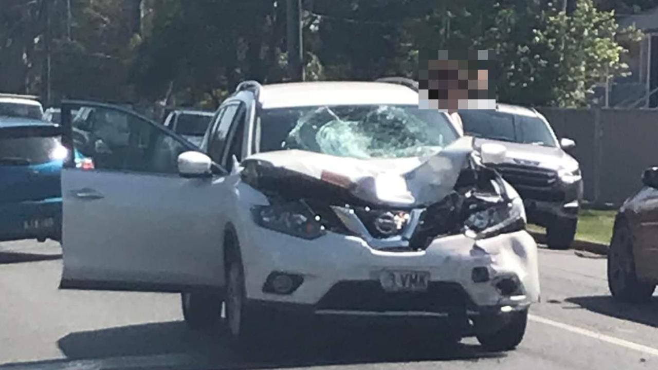 The allegedly stolen car involved in the horror smash. Picture: Supplied