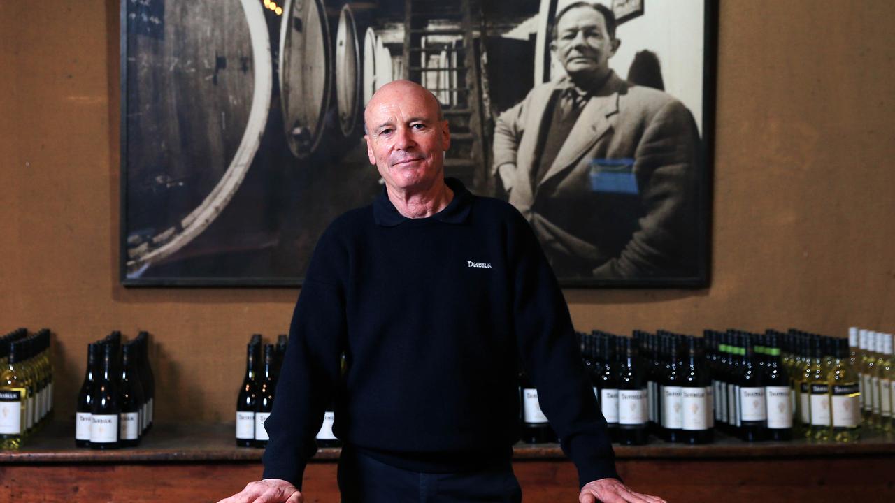 Alister Purbrick, chef executive of Tahbilk, pictured in the cellar of their winery near Nagambie.