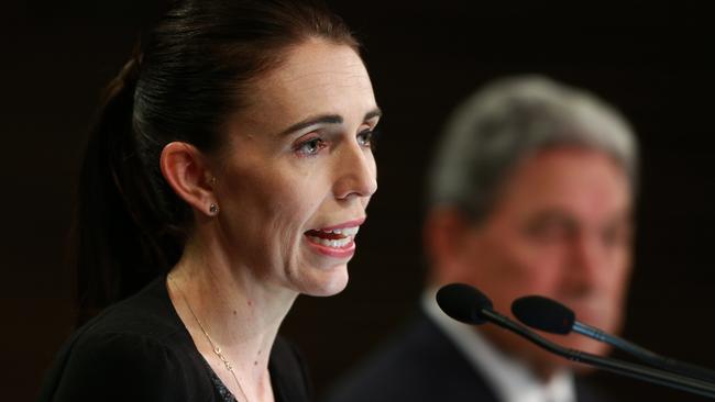 Ardern and Peters after the Christchurch mosque massacre. Picture: Hagen Hopkins / Getty Images