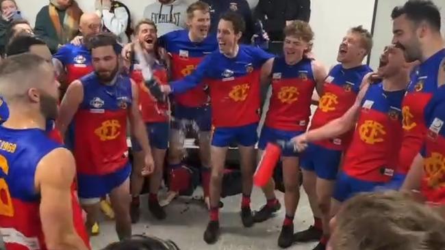 EFNL 2024: Fairpark sings the song after a heart-stopping win over Silvan. Picture: Supplied