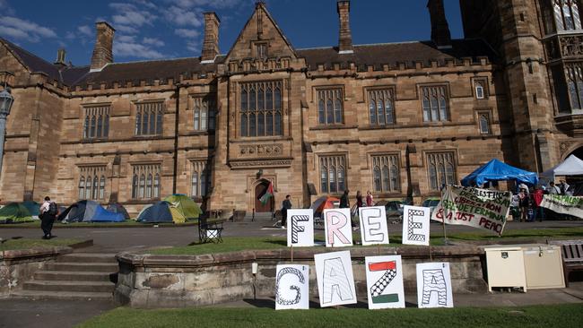 Calls for an ‘intifada’ are not considered hate speech by the university. Picture: Jeremy Piper