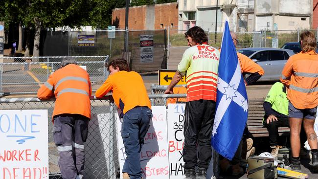 CFMEU and other unions have shutdown Cross River rail sites all over Brisbane.