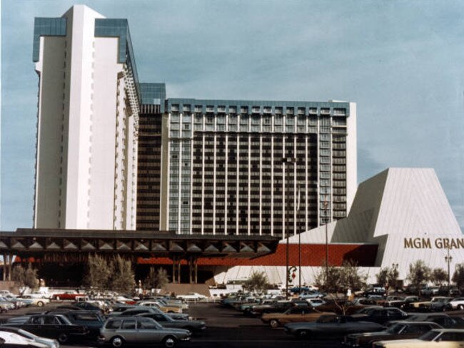 The sprawling MGM Grand Hotel and Casino before the fire. Picture: Nevada University Library