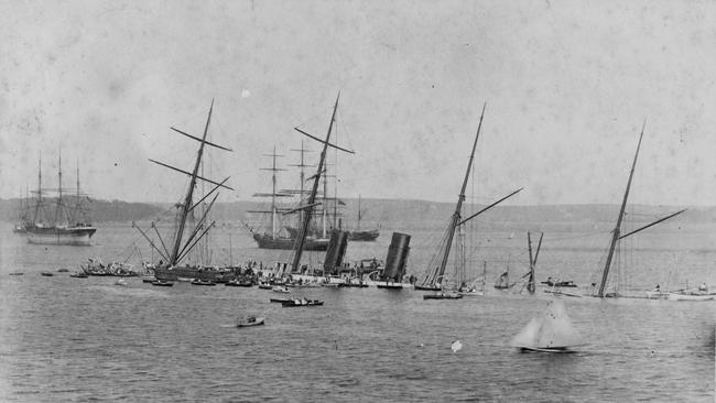 RMS Austral after sinking. Photo State Library of NSW