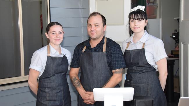 Baristas Brylie Jones, Taylor Southgate and owner Rhys Ashlin pride themselves on great coffee and exceptional customer service. (Picture: Tristan Evert)