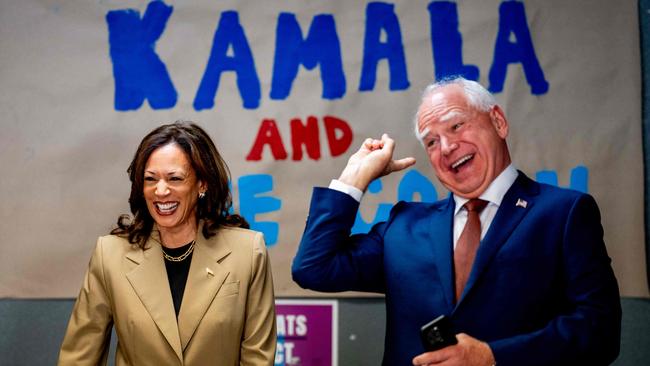Democratic presidential candidate, US Vice President Kamala Harris, earlier this week announced that 60-year-old Tim Walz, who has been in politics for about two decades, would be her running mate. Picture: AFP
