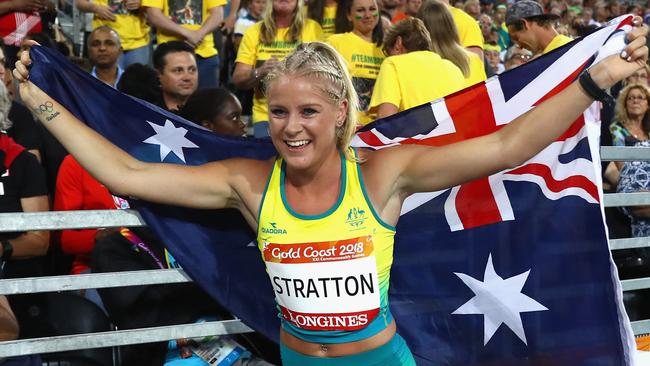 Stratton has bravely battled back from fractures in both her feet. Picture: Michael Steele/Getty Images