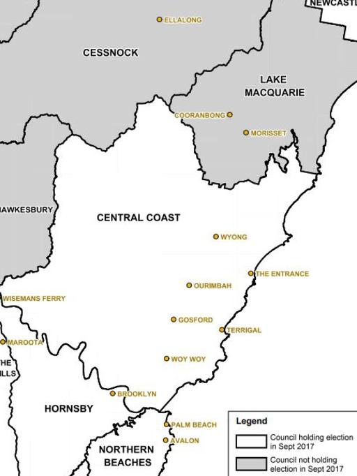 Central Coast’s voting councils.