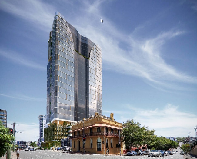 The Cottee Parker designed mixed use tower at 41-47 Brookes Street, Bowen Hills.