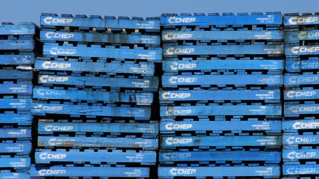 Global pallets maker CHEP says there’s been an improvement in supplies. Picture: Chris Walls