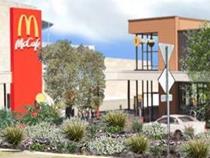 An artist's impression of a proposed McDonald's fast food restaurant, with drive-through facility, at the corner of Rosebery St and Kenneth Rd, Balgowlah.