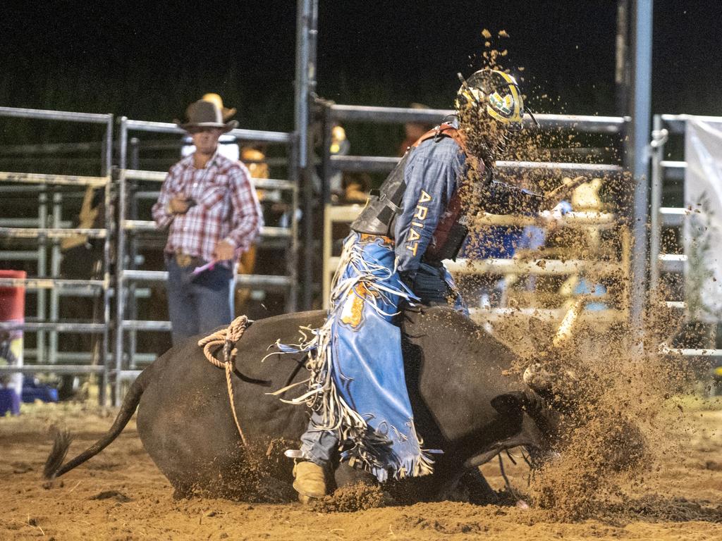 Dustin Roots at Gargett Rodeo Saturday 3 June 2023 Picture: Michaela Harlow