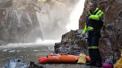 A Sydney woman has been flown to safety after falling three metres while walking along the Overland Track at Cradle Mountain. Picture: TASMANIA POLICE