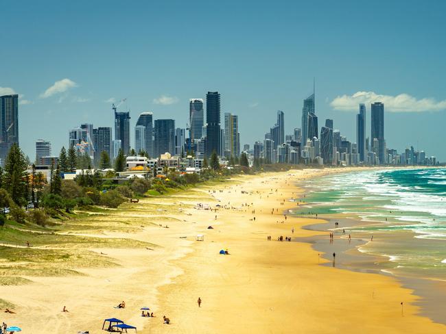 2MAA9HT Panoramic view of the Gold Coast skyline, Australia.Escape 11 August 2024101 MiamiPhoto - Alamy