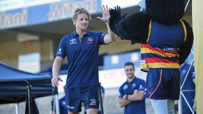 Rory Sloane at the Adelaide Crows 2018 season launch at West Lakes. Picture: Tom Huntley