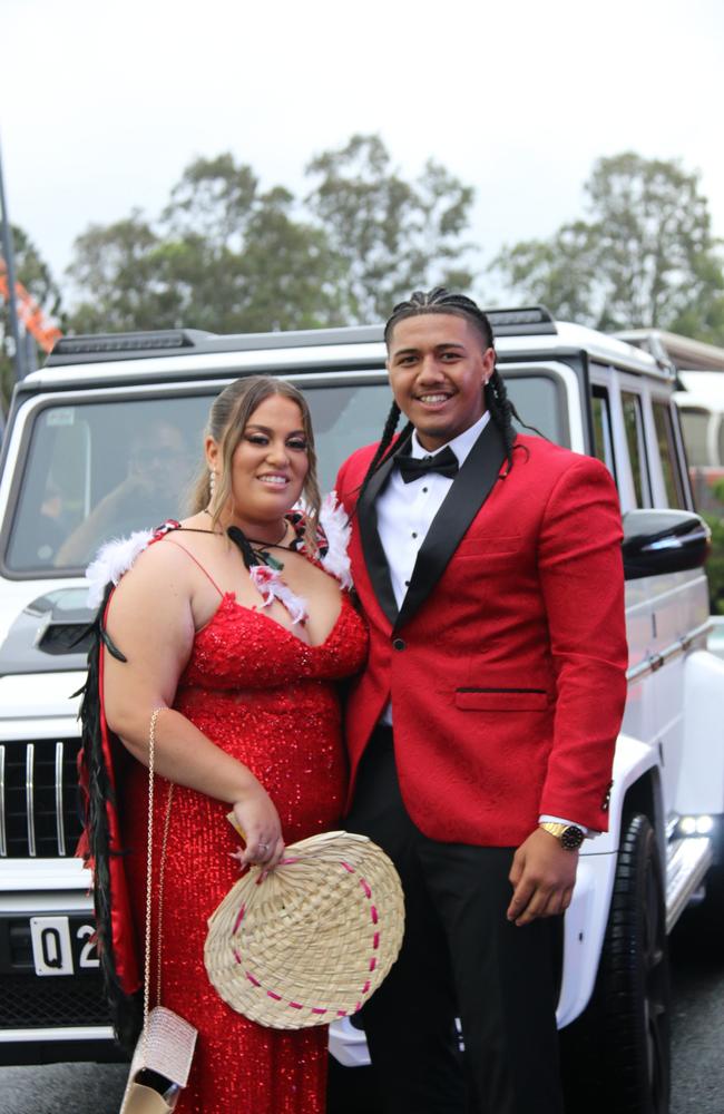 Mabel Park State High School formal at Dreamworld on November 11, 2024. Picture: Tori Little/Mabel Park State High School