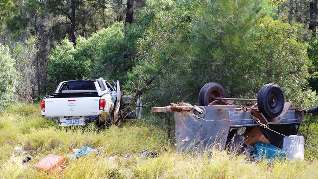 Moonie Highway crash. Pic: Peta McEachern