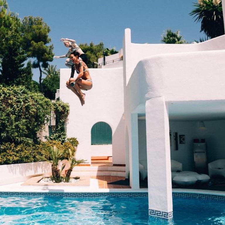 “I don’t know why but since I was a kid I loved jumping off things and climbing .. Guess it’s the country girl in me.” Picture: Ruby Rose/Instagram