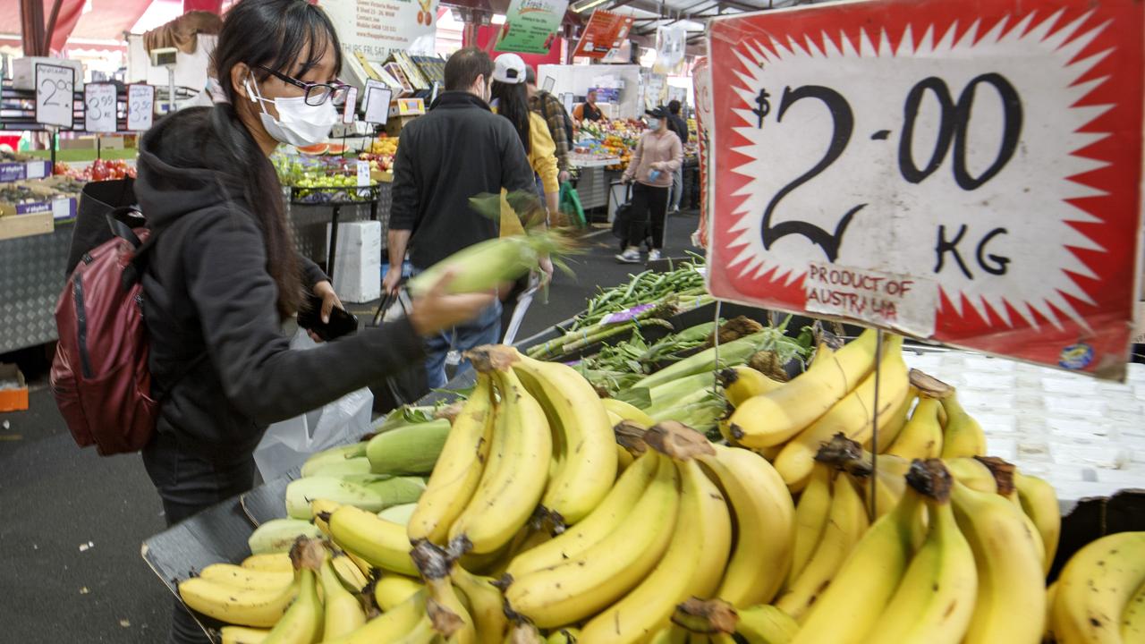 The price of fruit and vegetables is expected to rise over the coming months. Picture: NCA NewsWire/David Geraghty