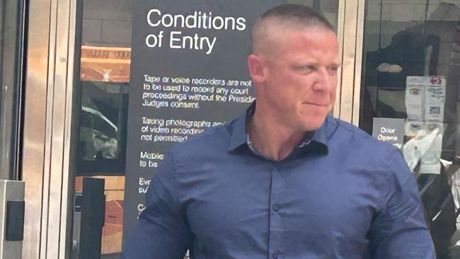 Nathan Fenton outside the County Court after pleading guilty to charges relating to the trafficking of methamphetamine from a Greenvale Airbnb.