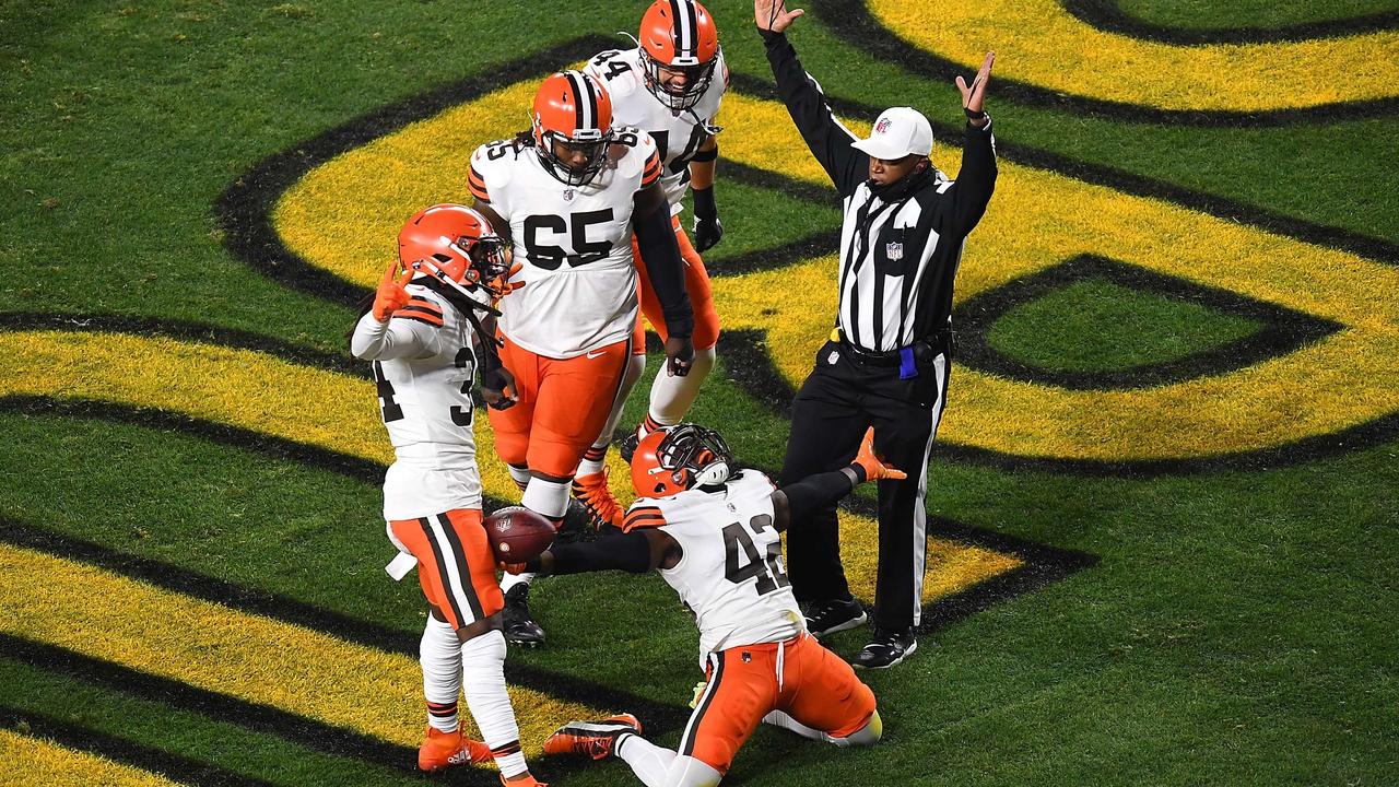 browns steelers playoff game