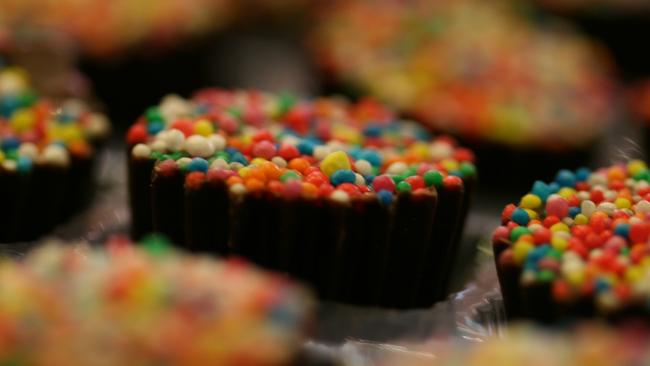 Hahndorf's Fine Chocolates’ colourful freckles.