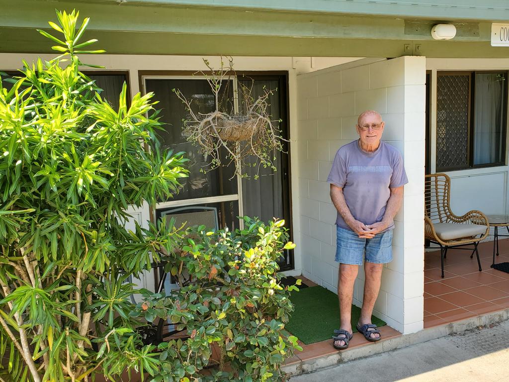 Magnetic Island retirees Tony Green, 79, wants to remain in his unit at Amaroo on Mandalay. Picture: Supplied.