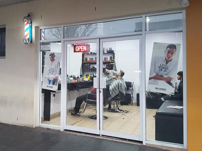 A man has been rushed to hospital after being stabbed outside a barbershop in Sydney’s southwestPictured: InStyle Barber Punchbowl Facebook image lifted from source:https://www.facebook.com/instylebarber/