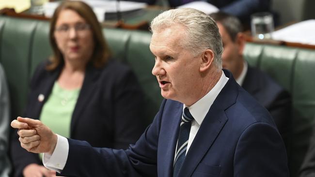 Employment and Workplace Relations Minister Tony Burke introduced the second tranche of industrial relations reforms to the parliament in September. Picture: NCA NewsWire / Martin Ollman