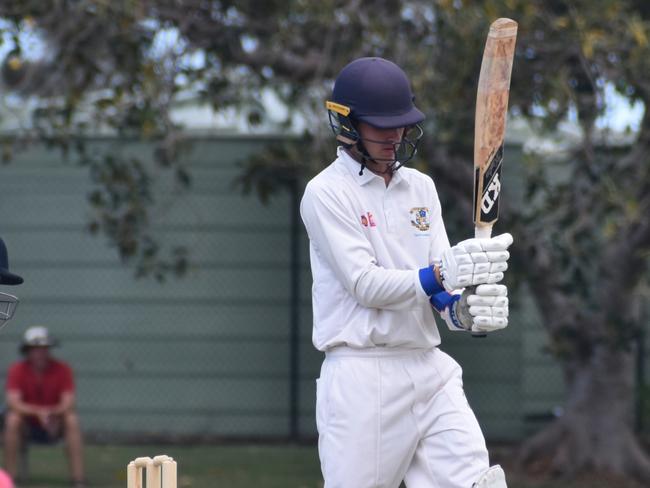 AIC First XI cricket between Marist College Ashgrove and St Patrickâs College. Saturday March 4, 2023. Picture, Nick Tucker.