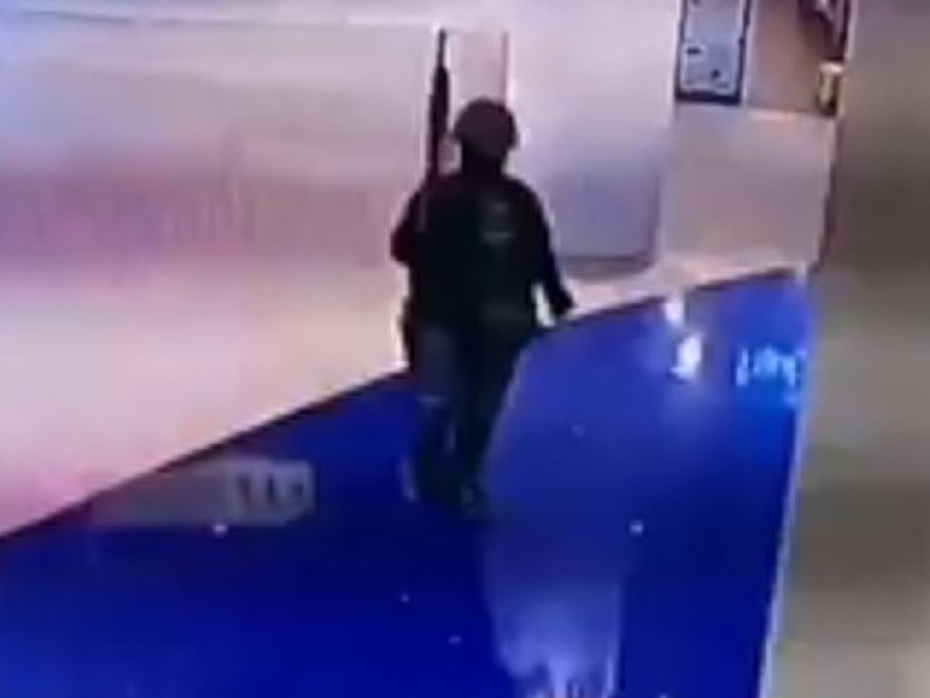 The Terminal 21 mass shooter captured on security camera. Picture: Supplied