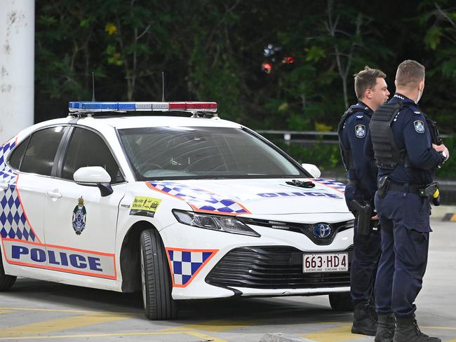 Police and paramedics have rushed to the scene of a stabbing in the carpark of Bundamba Bunnings where a man has suffered life threatening wounds.Friday July 5, 2024. Picture, John Gass