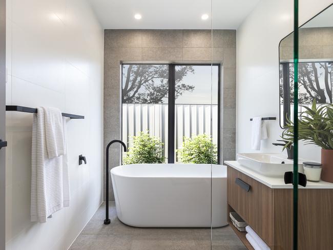 Expand your living space into the bathroom. Picture: Eden Brae display home