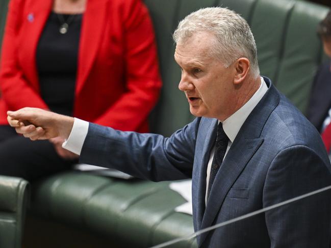 Workplace Relations Minister Tony Burke says some employers will start negotiating new enterprise agreements ‘immediately’. Picture: NCA NewsWire/Martin Ollman