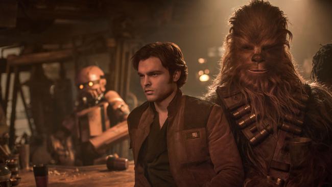 Han Solo and Chewbacca in Solo: A Star Wars Story. Picture: Supplied