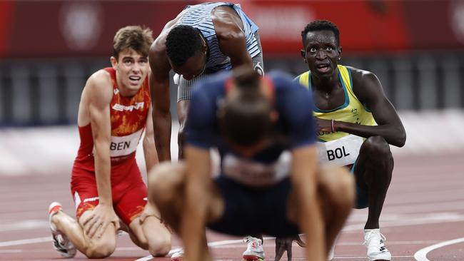 Australia’s Peter Bol finished fourth in the 800m final. Picture: Alex Coppel.