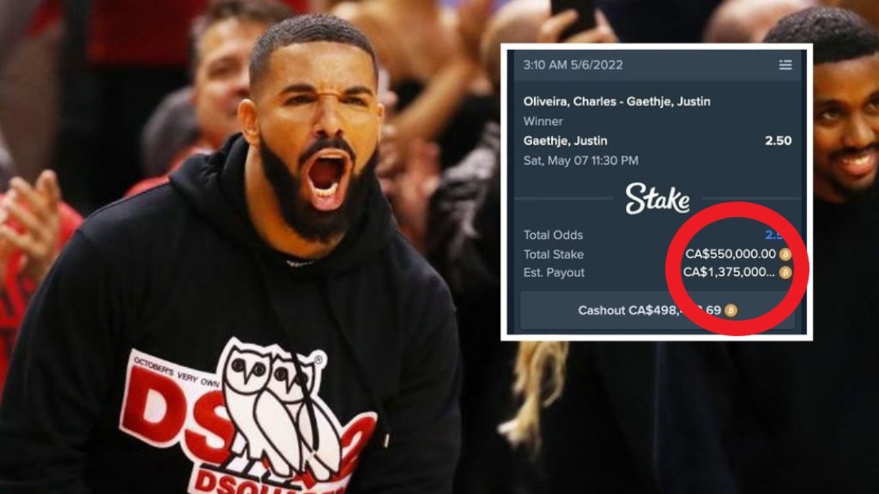 Drake lays down extraordinary $600k bet – news.com.au