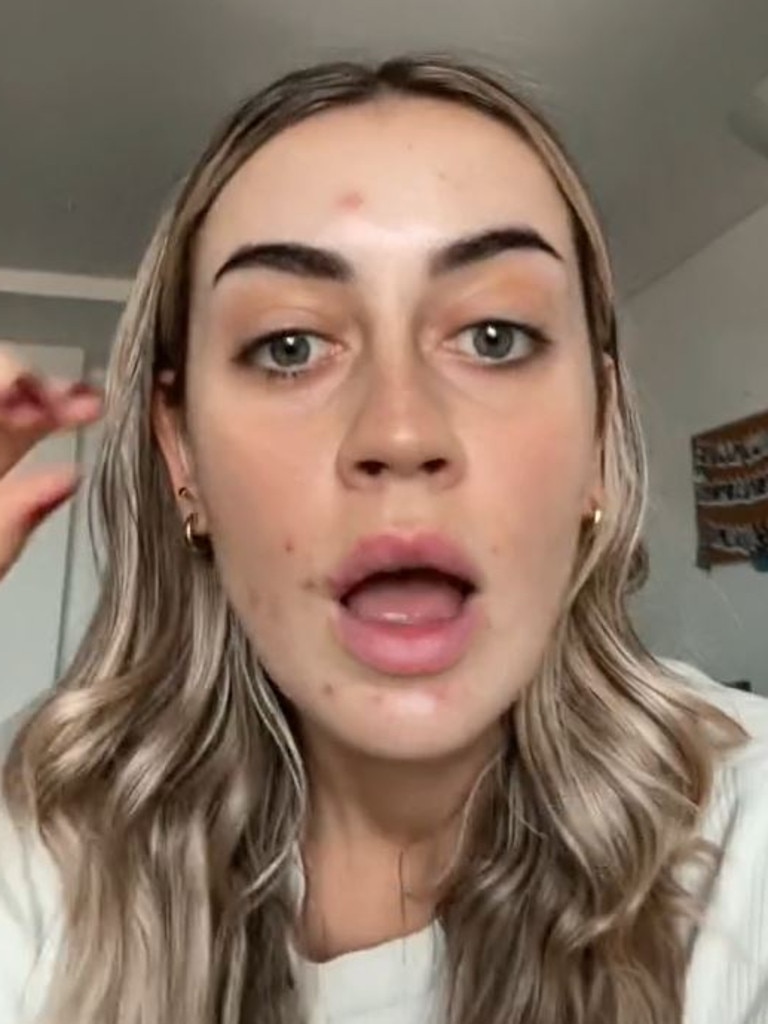 Maddy Basham was left furious after applying for a marketing role requiring at least two years of experience and finding out the salary was $50,000. Picture: TikTok/madsbash444