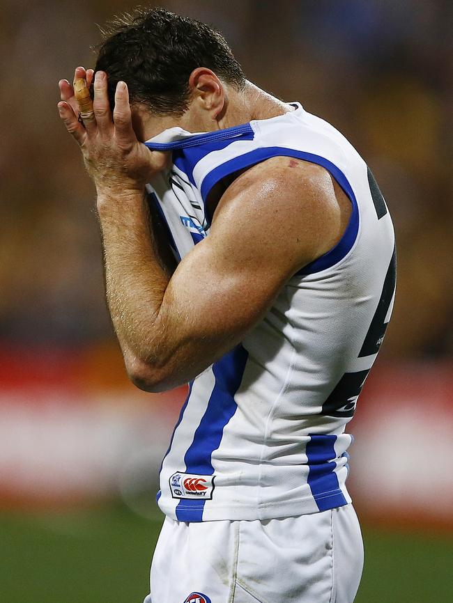 But once again fell short of that elusive second premiership. Picture: Wayne Ludbey