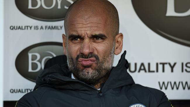 Manchester City's Spanish manager Pep Guardiola.