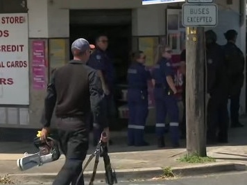 Tactical officers flooded the scene on Saturday afternoon. Picture: 7NEWS