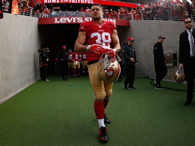 Jarryd Hayne played eight matches for the 49ers in his rookie NFL season.