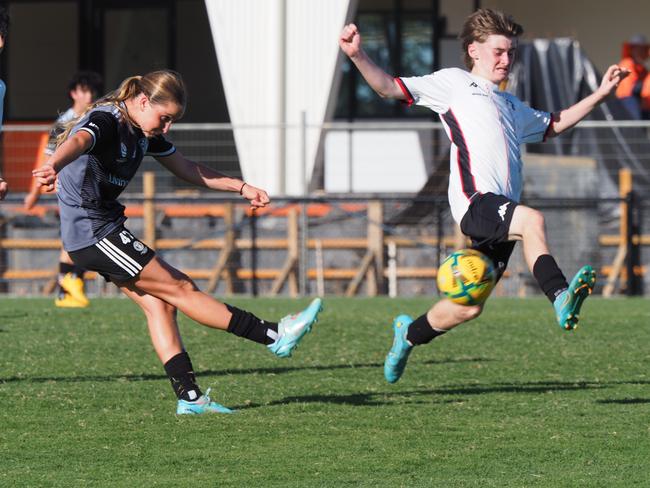 McMahon was plucked from the Gold Coast Knights NPL under-15 boys team in 2023 to make her A-League debut. Photo: Supplied