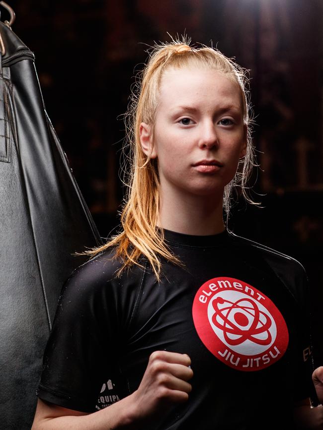 Tahlia Graetz, MMA fighter at Cardioflex MMA Gym, Pooraka. picture by Matt Turner.