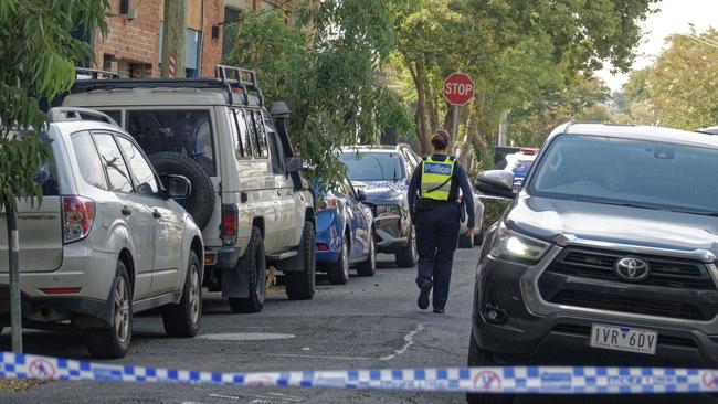 The woman died after being stabbed at the scene. Picture: NCA NewsWire / Valeriu Campan