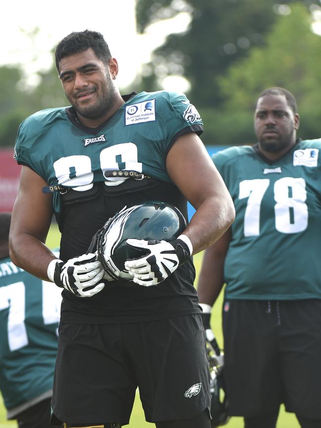 Mailata was told he needed more of a “gut”. Photo: Andy Lewis/Icon Sportswire via Getty Images)