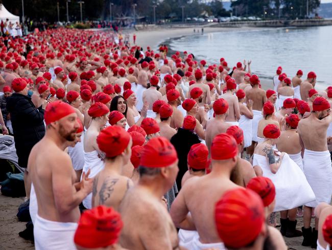 Nude Solstice Swim, Dark Mofo 2023. Picture:  Rosie Hastie