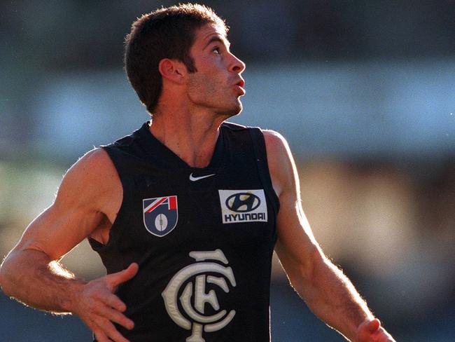 Carlton's Ron De Iulio during his 100th game for the club. Picture: A/CT.