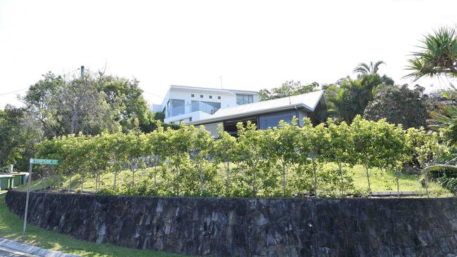 37 Seaview Tce, Sunshine Beach, Noosa, neighbours Karl and Jasmine Stefanovic’s property, which can be seen behind the beach shack on the corner of the street. Picture: Patrick Woods.