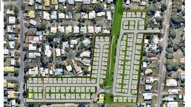 Design plans for a new retirement village along Banksia Ave and Wattle St in Andergrove, Mackay. Picture: Documents submitted to Mackay Regional Council